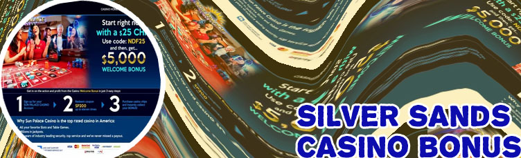 Silversands casino bonus codes